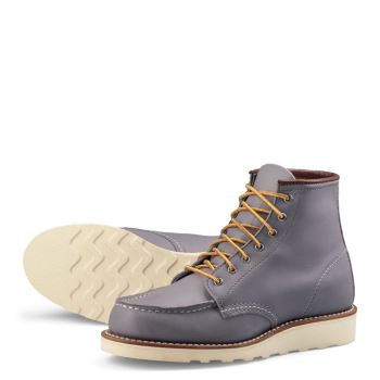 Red Wing 6-inch Classic Moc Short Boot in Granite Boundary Leather Wandelschoenen Dames DonkerGrijs - 3378